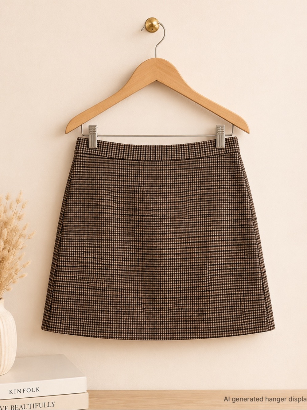 Banana Republic Black and Brown A-Line Skirt